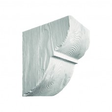 Декоративная консоль из полиуретана рустик EQ 015 classic белая 19х17